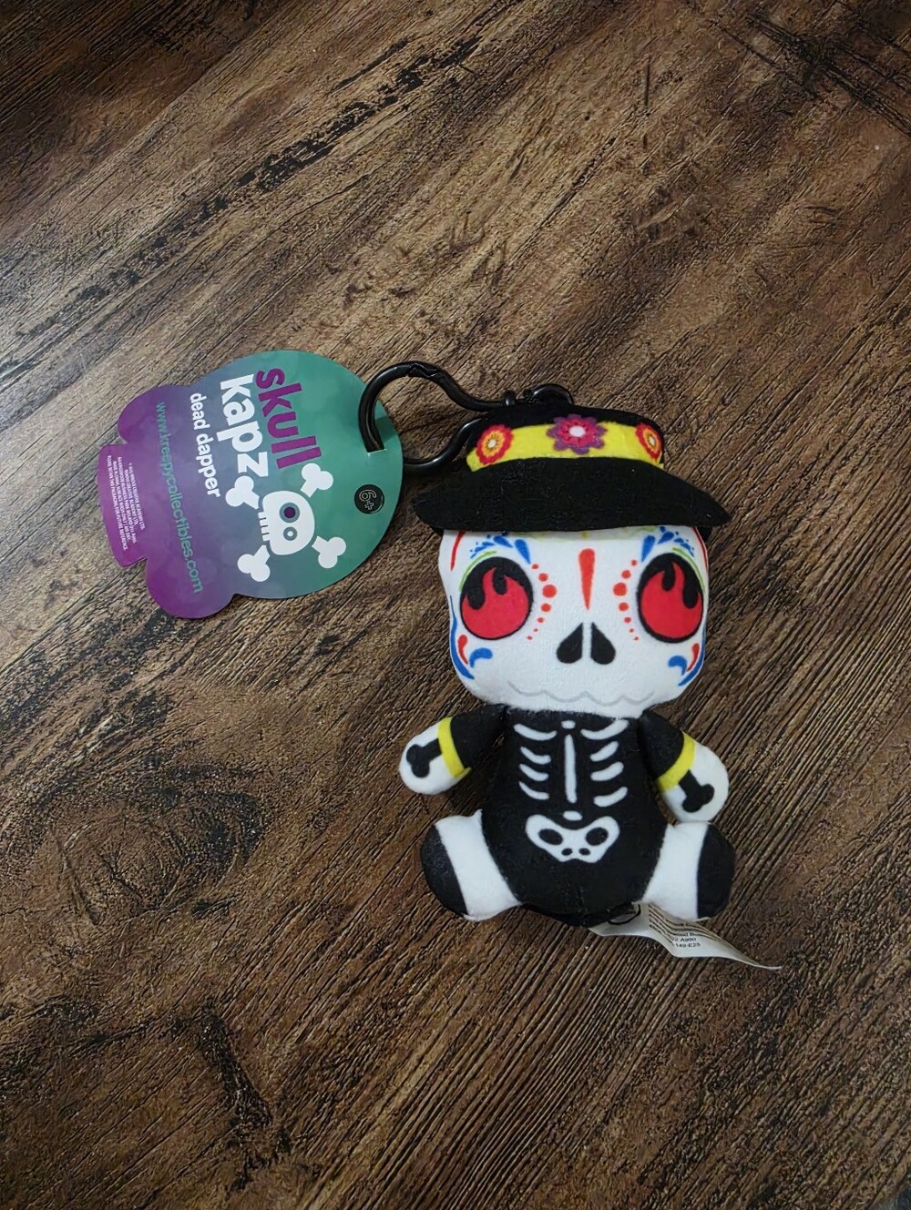 Skull Kapz Dead Dapper Toni Rare Plush Keychain
